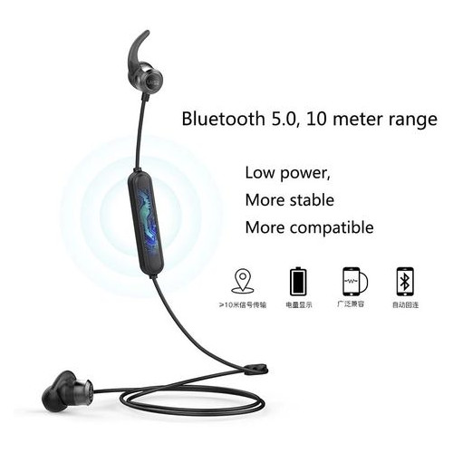 Наушники UiiSii Bluetooth waterproof IPX5 B6 Black фото №1