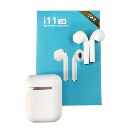 Навушники Bluetooth TTech i11 TWS touch White (BS-000062260) фото №3