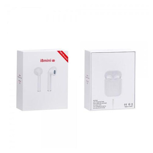 Навушники Bluetooth TTech i8 mini TWS White (BS-000062046) фото №1