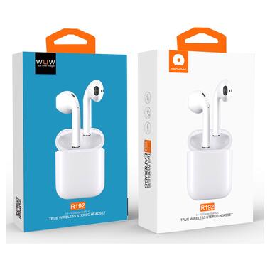 Беспроводные наушники WUW R192 Bluetooth 5.0 White (6972573336494) фото №2
