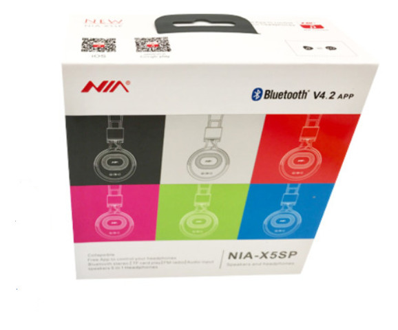 Бездротові навушники Bluetooth колонки MDR NIA-X5SP BT Black (ZE35008403) фото №1