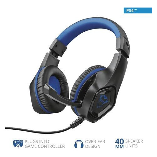 Наушники Trust GXT 404B Rana Gaming Headset for PS4 Blue (23309) фото №7