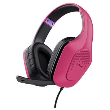 Навушники Trust GXT 415 Zirox 3.5мм Pink (24992) фото №1