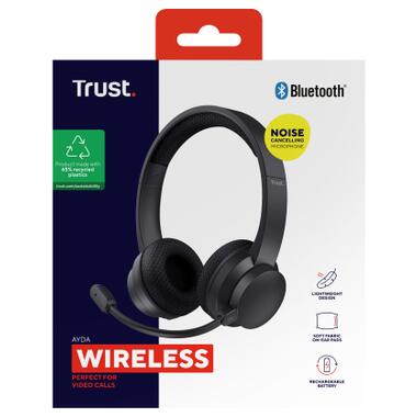 Наушники Trust Ayda Wireless ENC Black (25463) фото №8