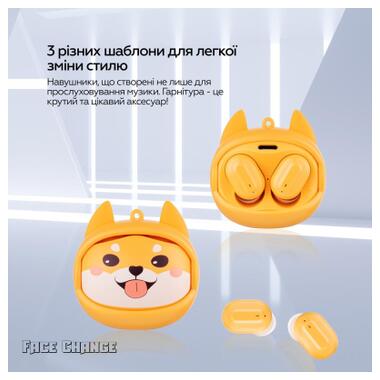 Наушники XoKo G05-face changing TWS Yellow (G05-YEL) фото №2