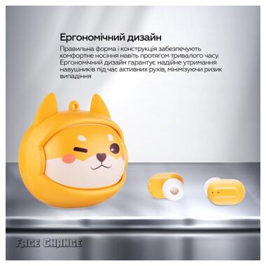 Наушники XoKo G05-face changing TWS Yellow (G05-YEL) фото №3