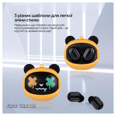 Наушники XoKo G05-face changing TWS Yellow-Black (G05-YEBK) фото №7