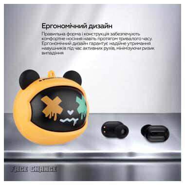 Наушники XoKo G05-face changing TWS Yellow-Black (G05-YEBK) фото №3