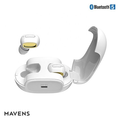 Наушники Mavens G2 TWS white edition bluetooth 5.0 с зарядным кейсом фото №1