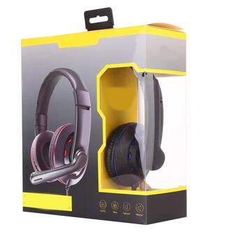 Ігрові навушники з мікрофоном та регулюванням висоти XPRO X5 чорні (MER-15581) фото №4