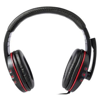 Ігрові навушники з мікрофоном та регулюванням висоти XPRO X6 чорні (MER-15582) фото №3