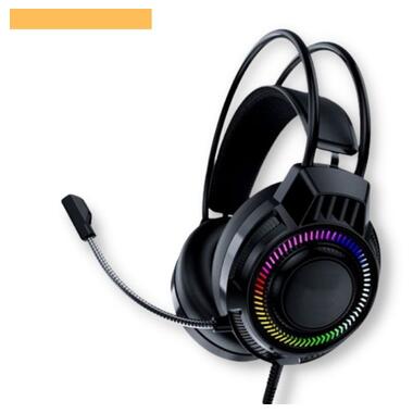Ігрові навушники з мікрофоном та регулюванням висоти та LED RGB підсвічуванням XPRO JH-780 чорні (38764-01_455) фото №1