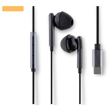 Дротові навушники гарнітура з мікрофоном XPRO X6 Type-C сірі (23647-01_285) фото №1