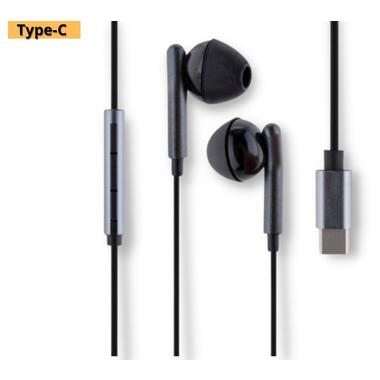 Дротові навушники гарнітура з мікрофоном XPRO X6 Type-C сірі (23647-01_285) фото №2