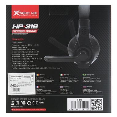 Наушники XTRIKE ME Gaming HP-312 черные фото №8