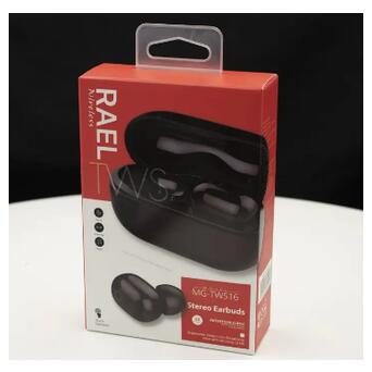 Bluetooth навушники вкладки TWS RAEL Stereo Earbuds TWS16 Black фото №3