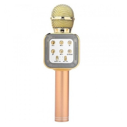 Микрофон караоке Wster WS 1818 беспроводной Розовое Золото фото №1