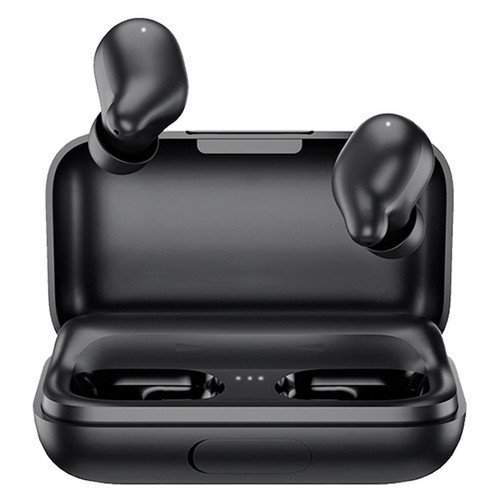 Беспроводные Bluetooth наушники Haylou T15 с чехлом-аккумулятором Черный фото №1