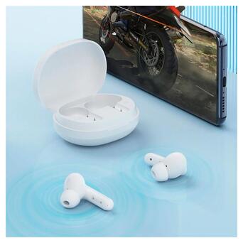 Bluetooth-гарнітура Haylou MoriPods ANC T78 TWS EarBuds White (HAYLOU-T78W) фото №4