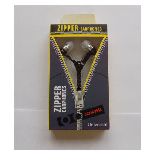 Навушники на блискавці Zipper Earphones фото №1