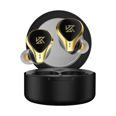 Бездротові Bluetooth навушники KZ SA08 Pro з арматурними випромінювачами та підтримкою AptX (Чорний) фото №1