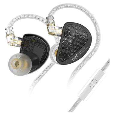 Внутрішньоканальні навушники KZ AS16 Pro With MIC з 16 арматурними випромінювачами (Чорний) фото №1