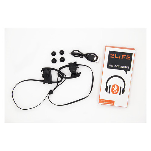 Бездротові навушники Bluetooth 2Life FY-Q9 IPX5 Black (n-403) (JE73n-403) фото №3