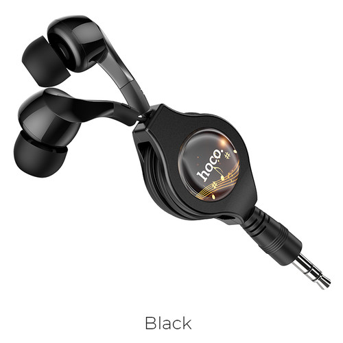 Наушники Hoco Easy clip telescopic earphones M68 HiFi black (11905) фото №1