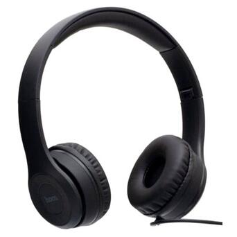 Дротові навушники Hoco W21 Graceful Charm, Чорний фото №1