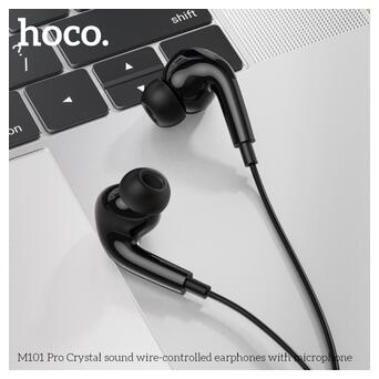 Навушники Hoco M101 Pro Crystal sound Black (6931474782373) фото №6
