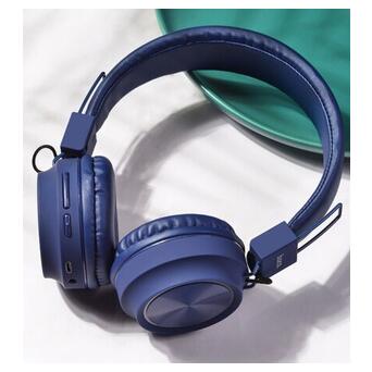 Навушники Hoco W25 Bluetooth 5.0 Blue (6931474710093) фото №3
