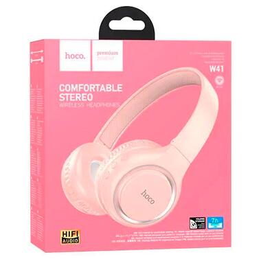 Bluetooth навушники Hoco W41 Charm Pink фото №2