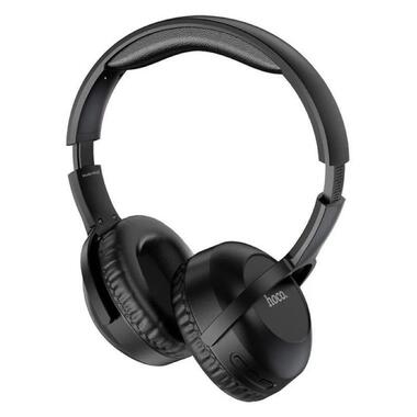 Бездротові навушники Hoco W37 Sound Active Noise Reduction Bluetooth / AUX 3,5 мм Black (6931474790415) фото №4