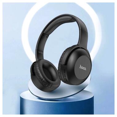 Бездротові навушники Hoco W37 Sound Active Noise Reduction Bluetooth / AUX 3,5 мм Black (6931474790415) фото №7