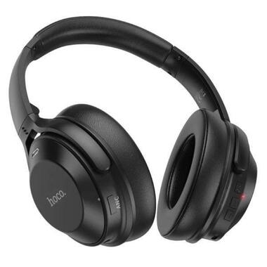 Бездротові навушники Hoco W37 Sound Active Noise Reduction Bluetooth / AUX 3,5 мм Black (6931474790415) фото №3