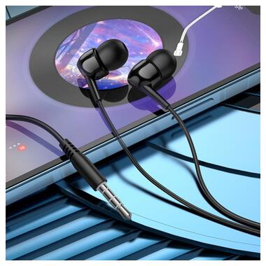 Навушники HOCO celestial universal earphones with microphone M99 чорні фото №5