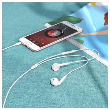 Навушники Hoco crystal earphones with Mic M1 Max білі фото №3