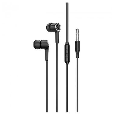 Навушники Hoco Gamble universal earphones with mic M104 чорні фото №1