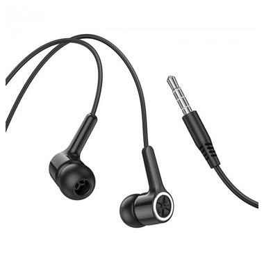 Навушники Hoco Gamble universal earphones with mic M104 чорні фото №3