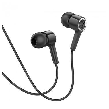 Навушники Hoco Gamble universal earphones with mic M104 чорні фото №4