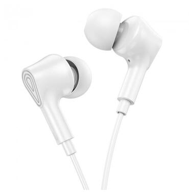 Навушники HOCO Ingenious universal earphones with microphone M102 |1.2M, 90°| білі фото №2