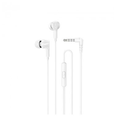 Навушники HOCO Ingenious universal earphones with microphone M102 |1.2M, 90°| білі фото №1