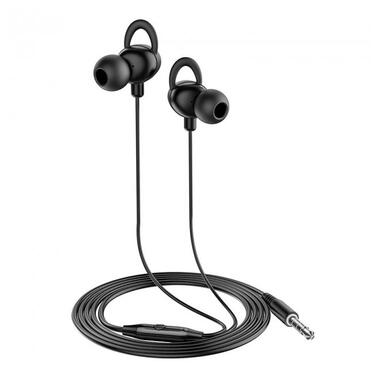 Навушники HOCO Rhyme universal earphones with microphone M103 чорні фото №4
