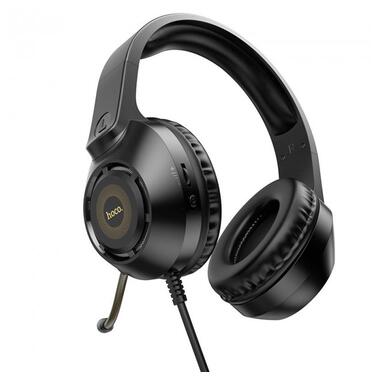 Навушники HOCO Sue headphones gaming W108 |RGB 2m cord| чорні фото №2