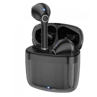 Навушники бездротові Bluetooth HOCO Clear Explore Edition EW15 в кейсі чорні фото №1