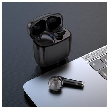 Навушники бездротові Bluetooth HOCO Clear Explore Edition EW15 в кейсі чорні фото №5