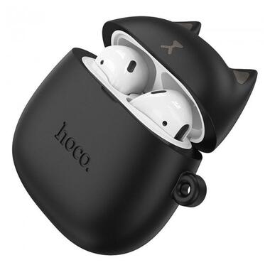Навушники бездротові дитячі Bluetooth HOCO EW45 Magic Cat в кейсі, чорні фото №1