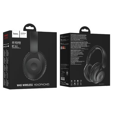 Накладні бездротові навушники Hoco W45 Enjoy Black фото №4