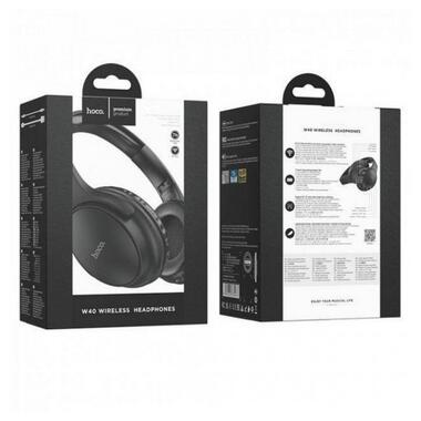 Бездротові навушники Bluetooth HOCO Mighty W40, чорні фото №3