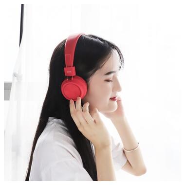 Бездротові Bluetooth навушники HOCO W25 Promise, Червоний (50107) фото №3